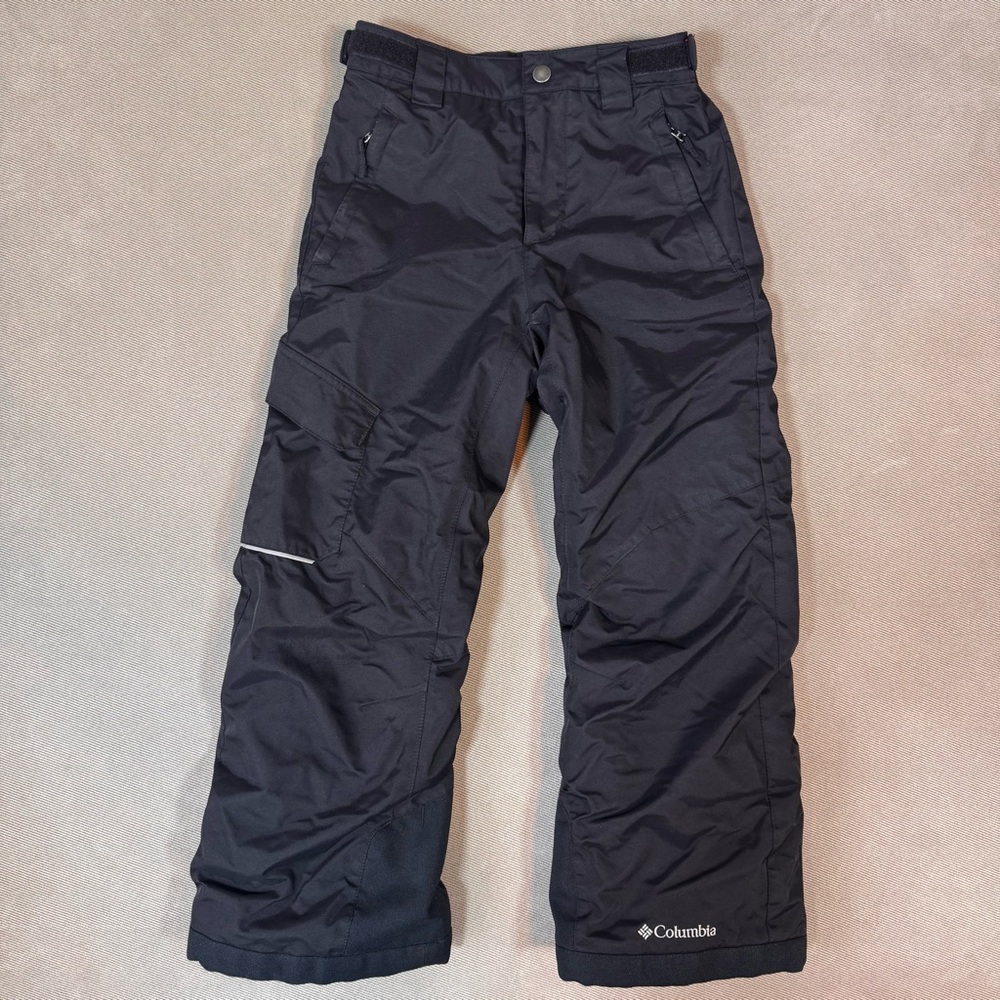Columbia Omni-Heat Bugaboo Ski/Snowboarding Pants Size Kids S (7-8) Black EUC